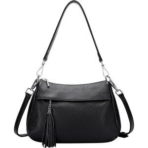 Over Earth Leather Handbags for Women Small Hobo Shoulder Bag Ladies Crossbody